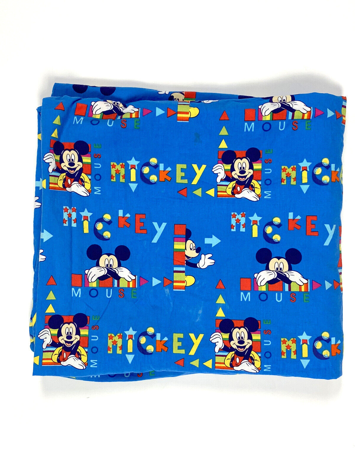 Handmade Vintage Pillowcase Mickey Mouse Custom Body Sham Bedding Blue Disney 