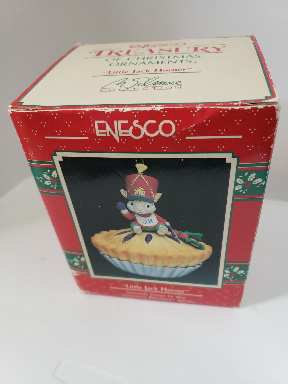 Enesco #574058 Little Jack Horner Hanging Ornament 2nd in Series 1990, 1991 Rare