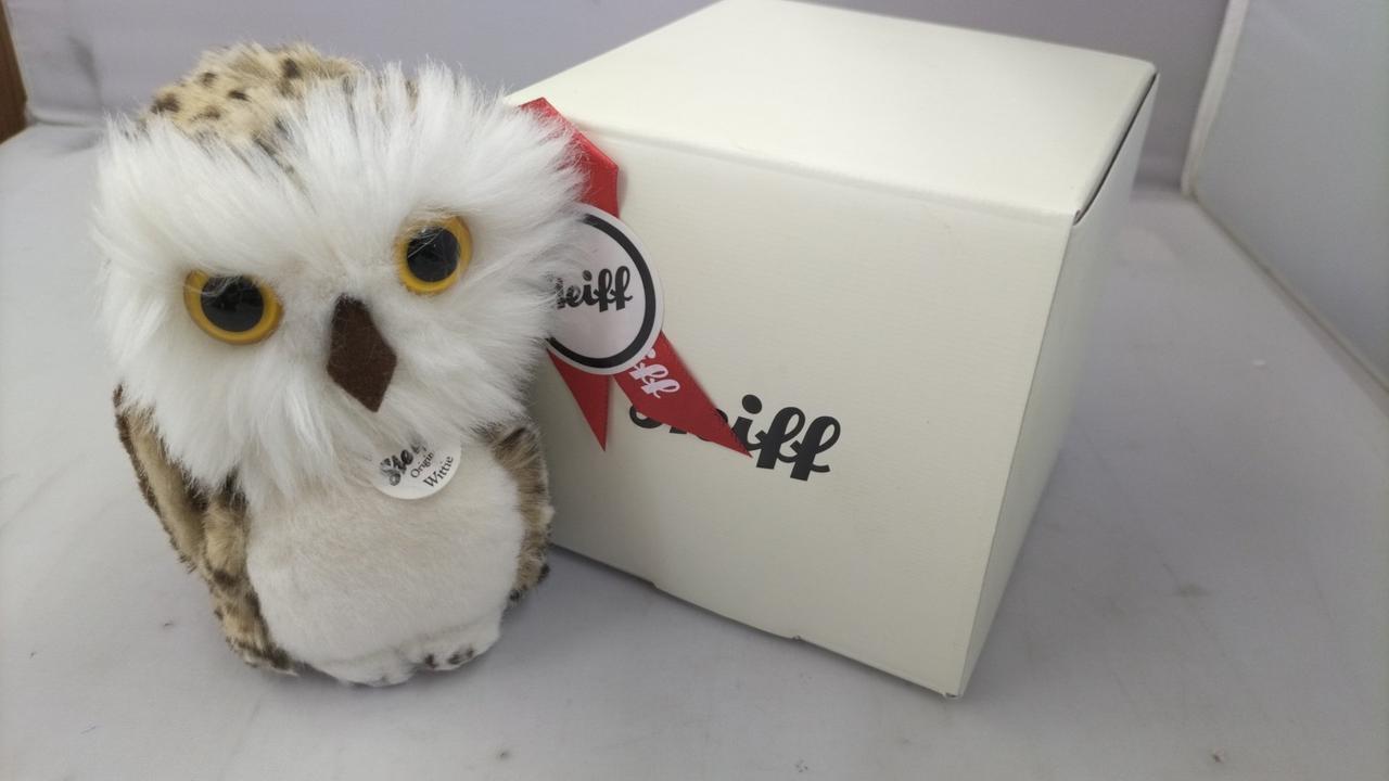 Plush Steiff 045608 Stuffed Owl from Japan