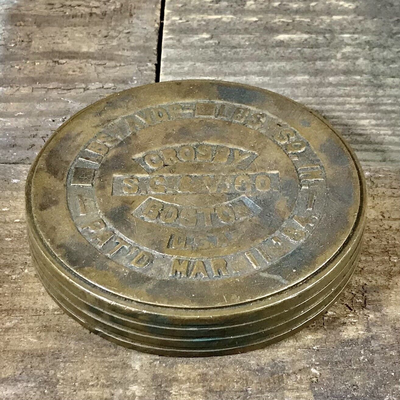 Antique Crosby Boston S.G. & V. Co. U.S.A. Scale Weight