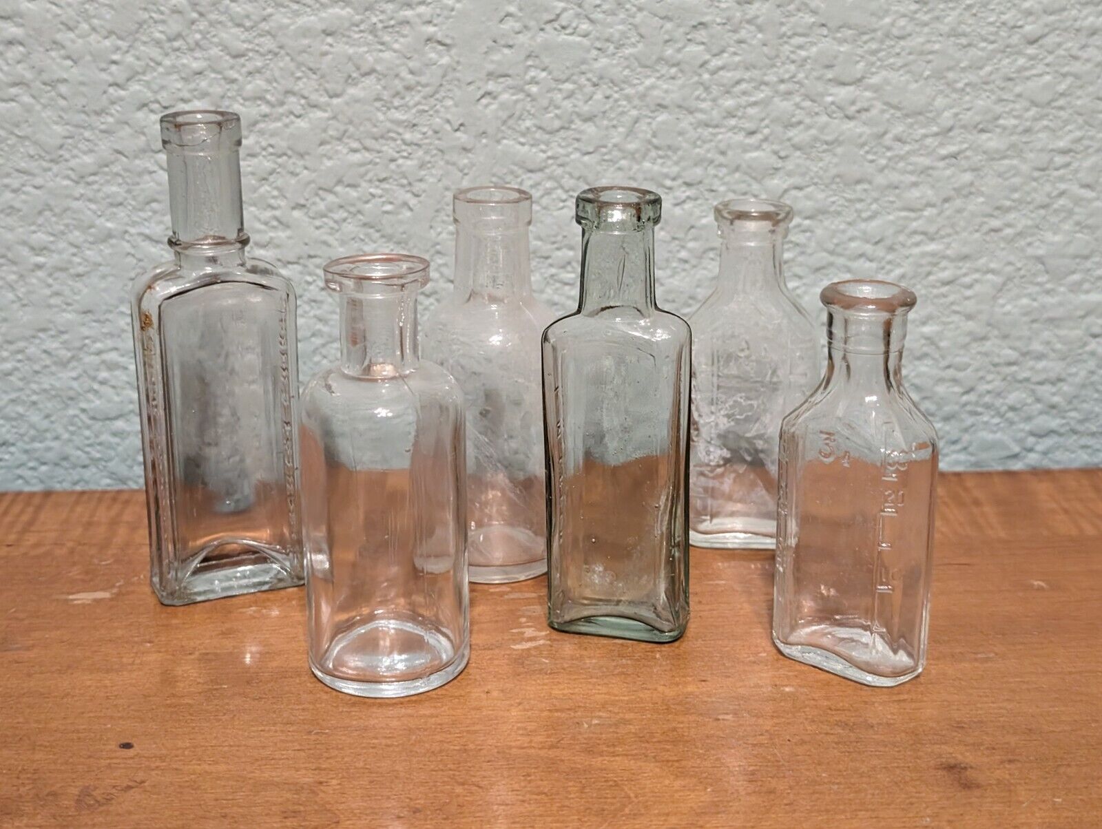 Lot Of Six Vintage Medicine/Extract Bottles