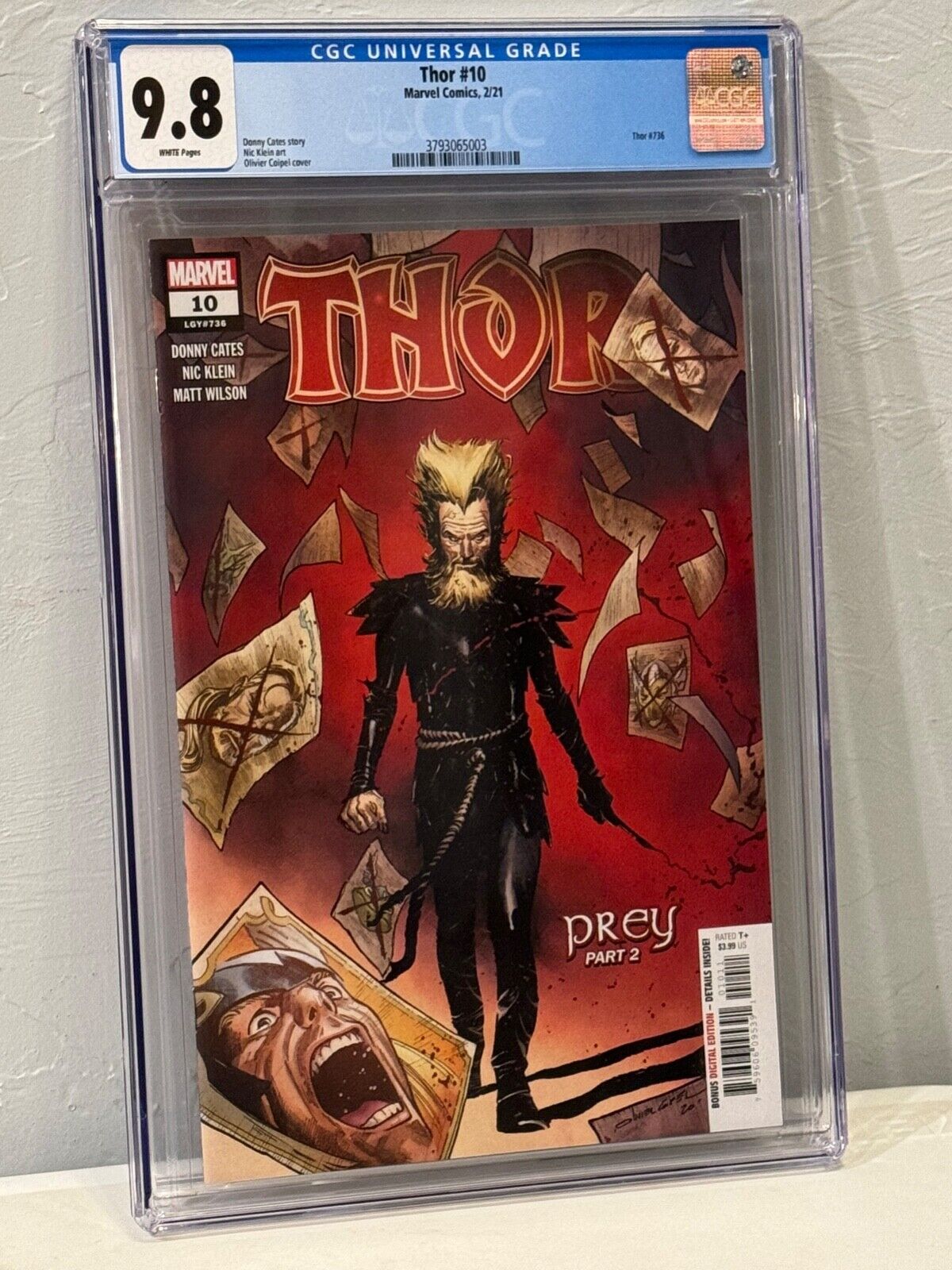 THOR #10 (February 2021) CGC 9.8 WHITE PAGES LGY #736 
