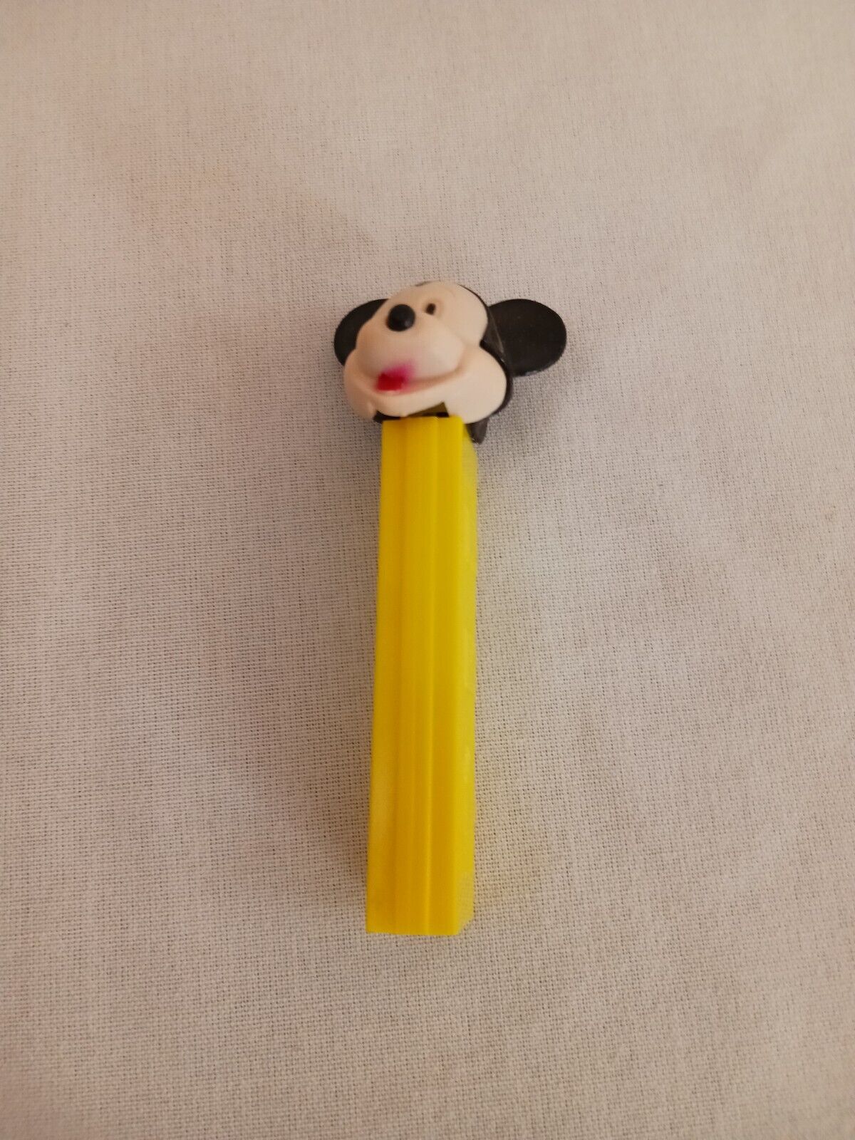 Vintage Mickey Mouse PEZ Dispenser - Yellow NO FEET Hong Kong Disney