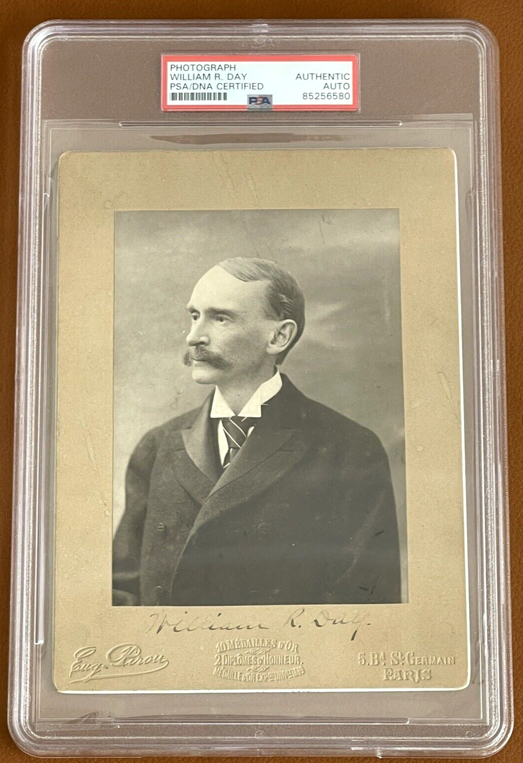 **RARE**  William R Day SIGNED Cabinet Card 1880s - Supreme Court Justice (PSA)