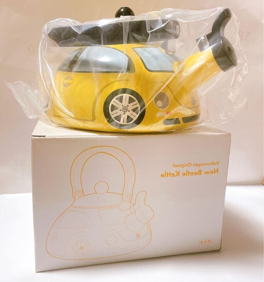 Promo VW Volkswagen Original New Beetle Yellow Kettle Japan Limited from Jp Rare