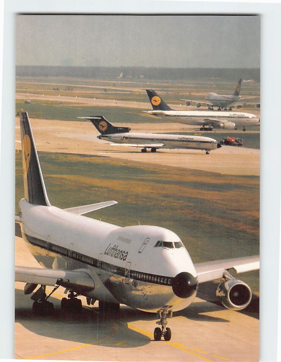 Postcard Lufthansa Airlines