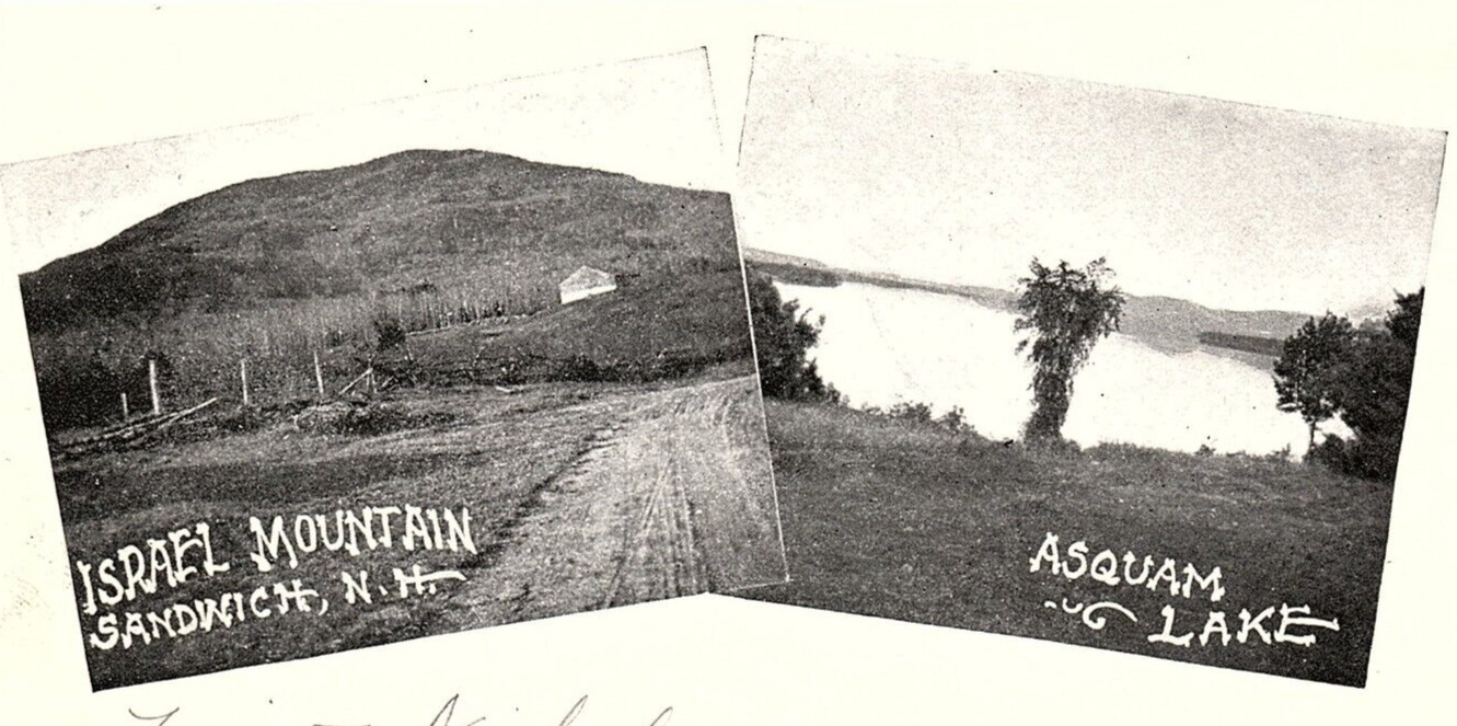 1905 SANDWICH NEW HAMPSHIRE ISRAEL MOUNTAIN ASQUAM LAKE UNDIVIDED POSTCARD P789