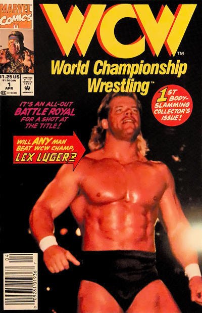 WCW World Championship Wrestling #1 (Newsstand) FN; Marvel | Lex Luger - we comb