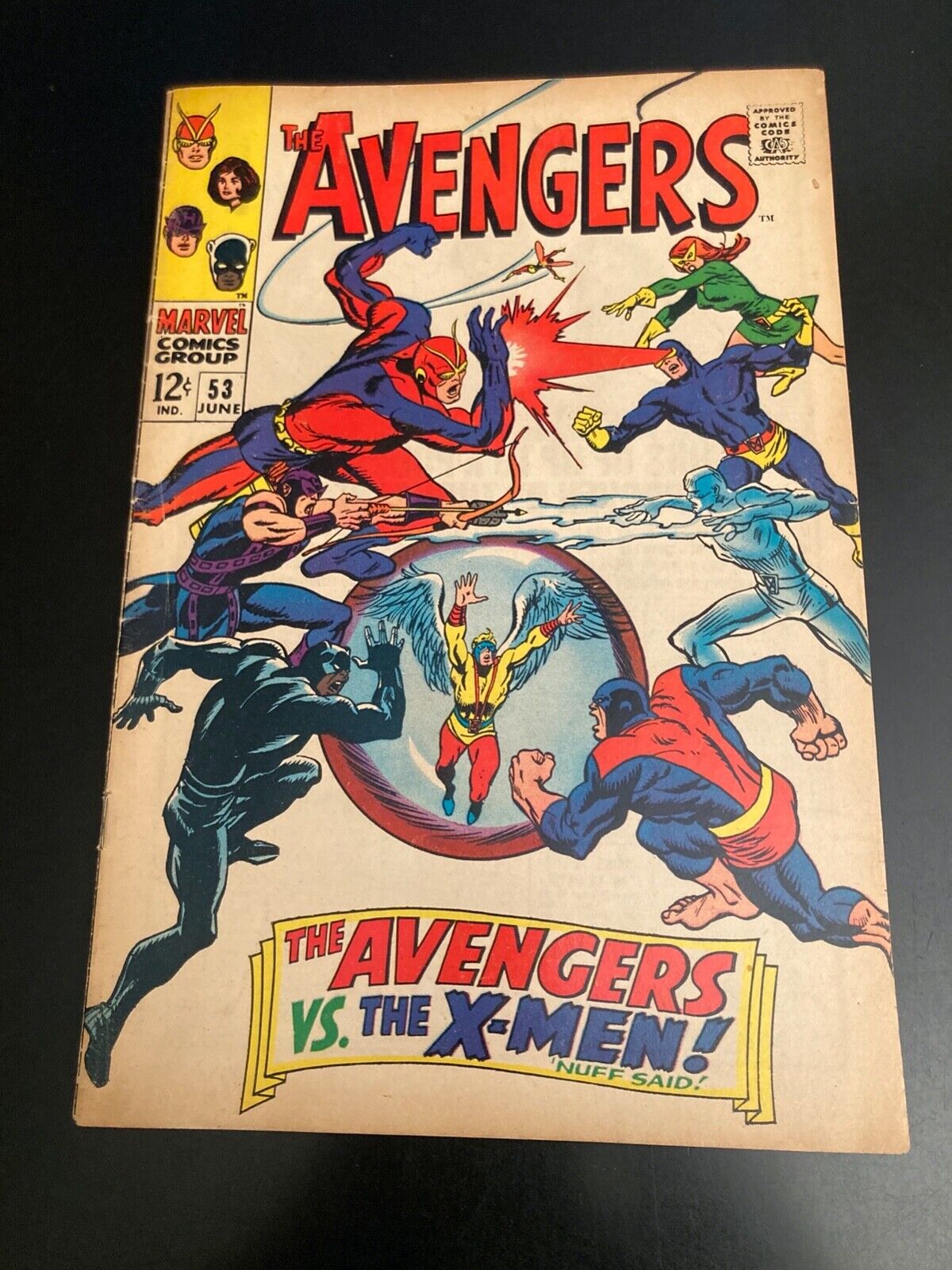 Lookee...  AVENGERS #53 *Key 1st X-Men X-Over* (FN++) to (FN/VF)