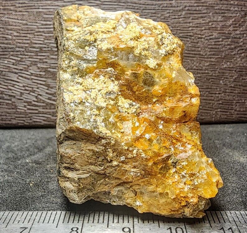 Gold Ore Specimen 102.2g Chunks Of Crystalline Gold From Ontario 1310