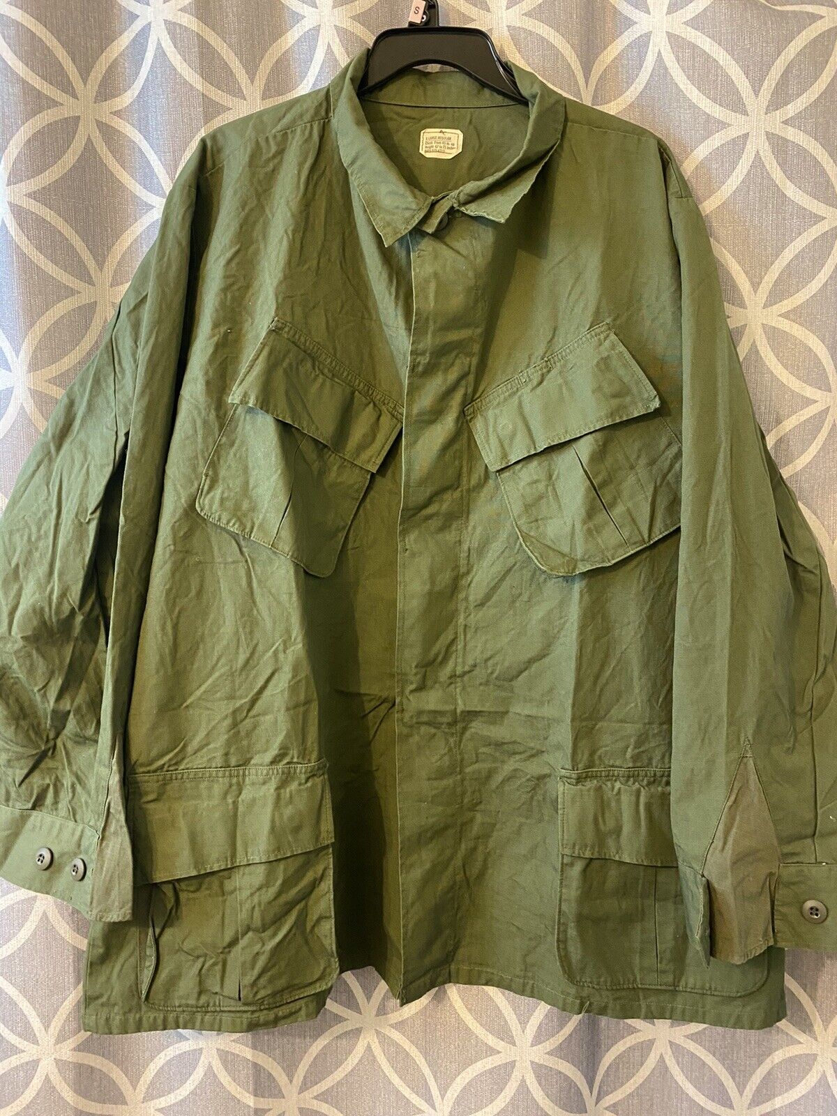 One Set Army SF OG-107 Slant Pocket Poplin Shirt With Green Combat Trouser