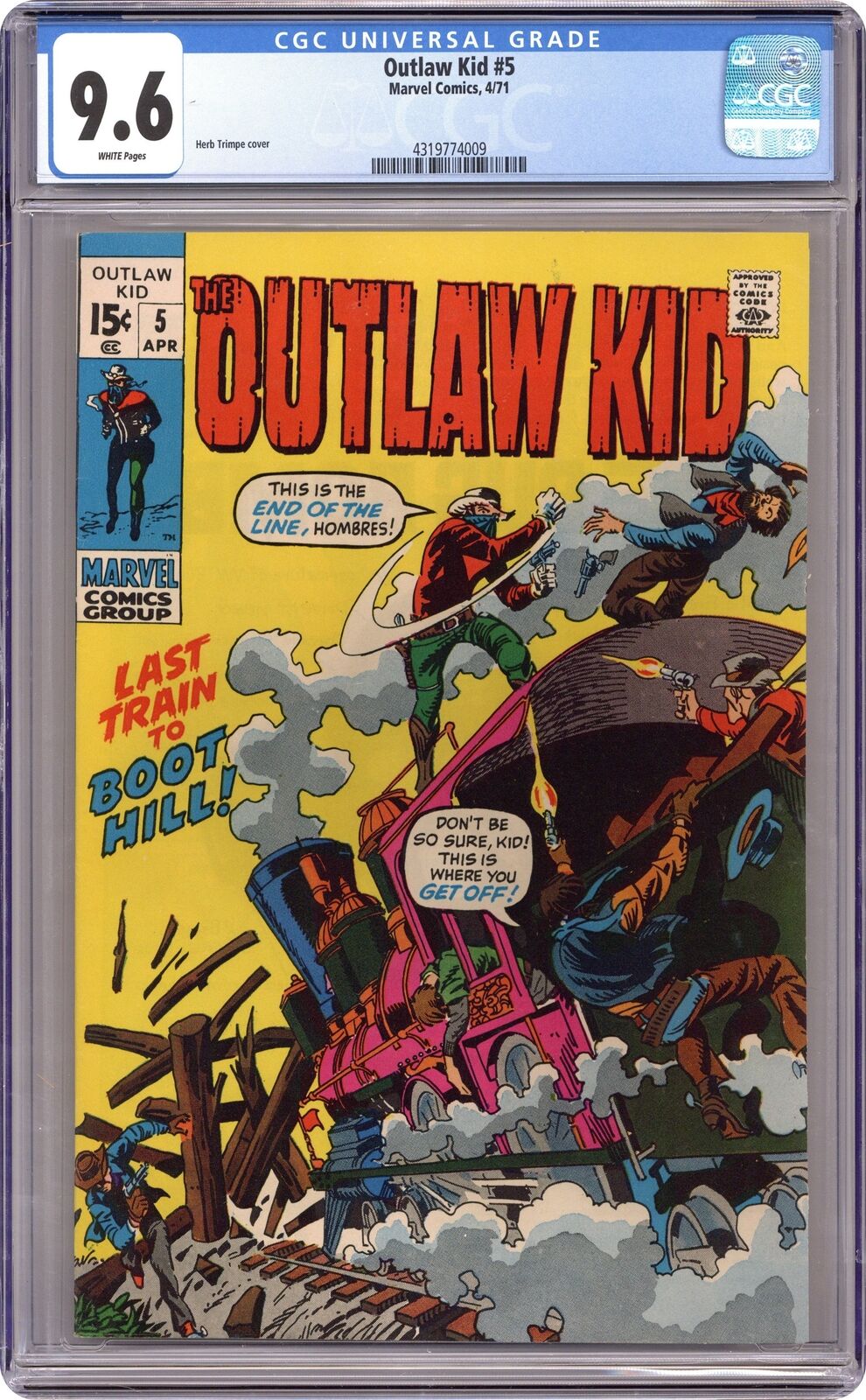 Outlaw Kid #5 CGC 9.6 1971 4319774009