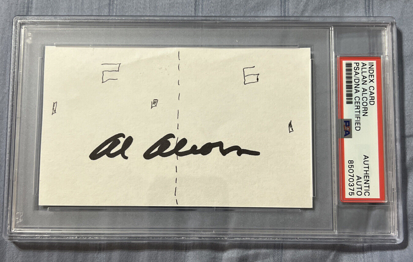 Allan Al Alcorn Autograph Atari Pong Inventor Signed Original Sketch PSA/DNA