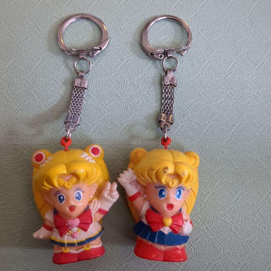 Rare Original Finger Puppet Key Chain Sailor Moon Set Of 2