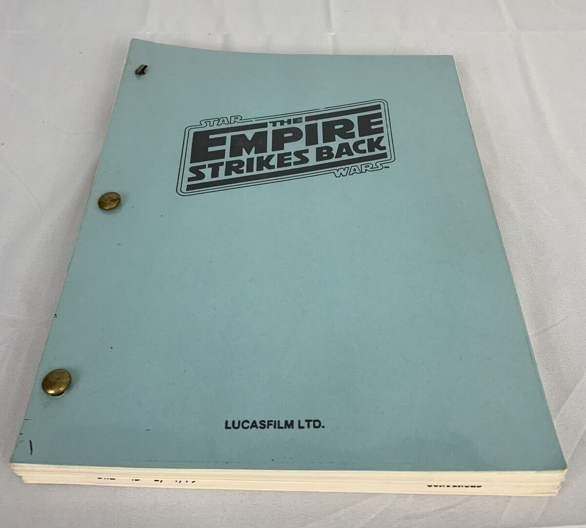 Star Wars Episode V Manuscript - Extremely Rare High End Star Wars Collectable
