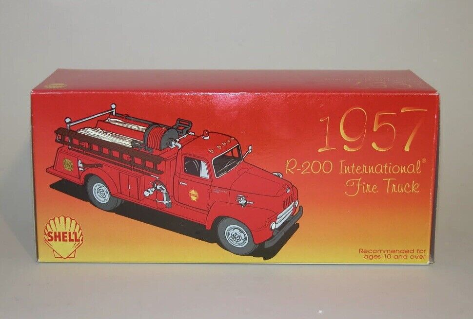SHELL 1999 1957 R-200 FIRE TRUCK 5th IN SERIES FIRST GEAR 1:34 DIECAST CHINA MT 