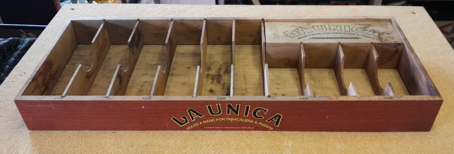 La Unica Handmade Tabacalera A Fuente Cigar Tobacco Store Wood Display Box 26\