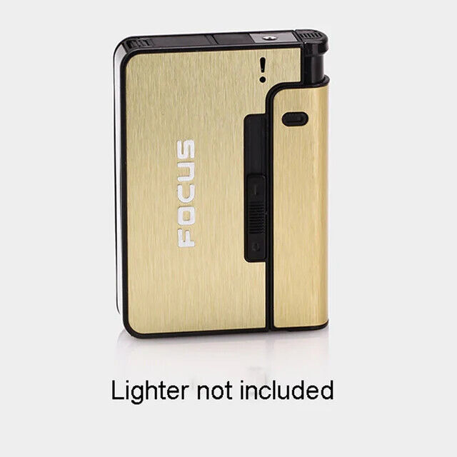 Holder Box Metal Accessories Cigarette Size Cigarette Lighter Gift Men King Case