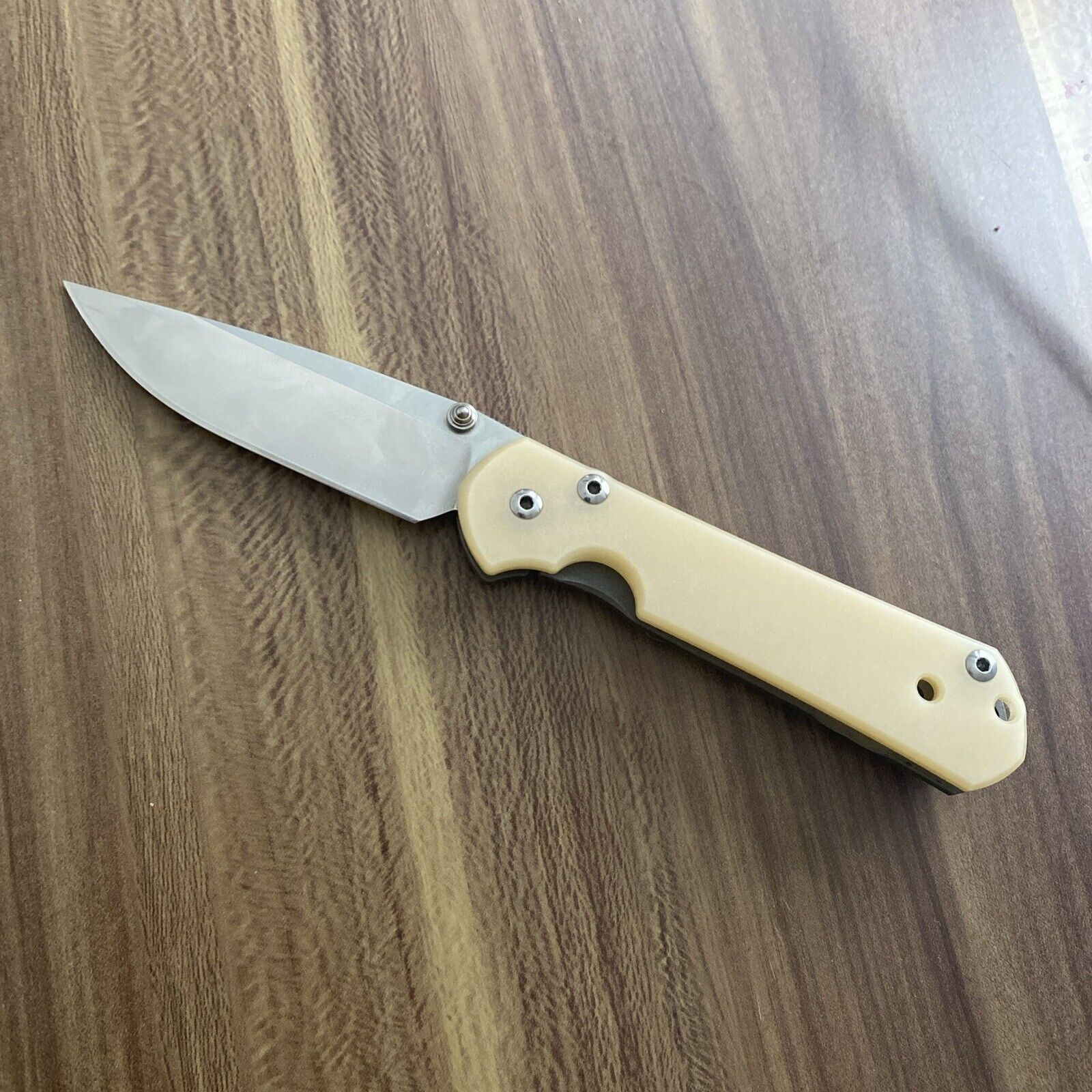 Chris Reeve Knives Small Sebenza 21 Drop Point Westinghouse Ivory Micarta Scale