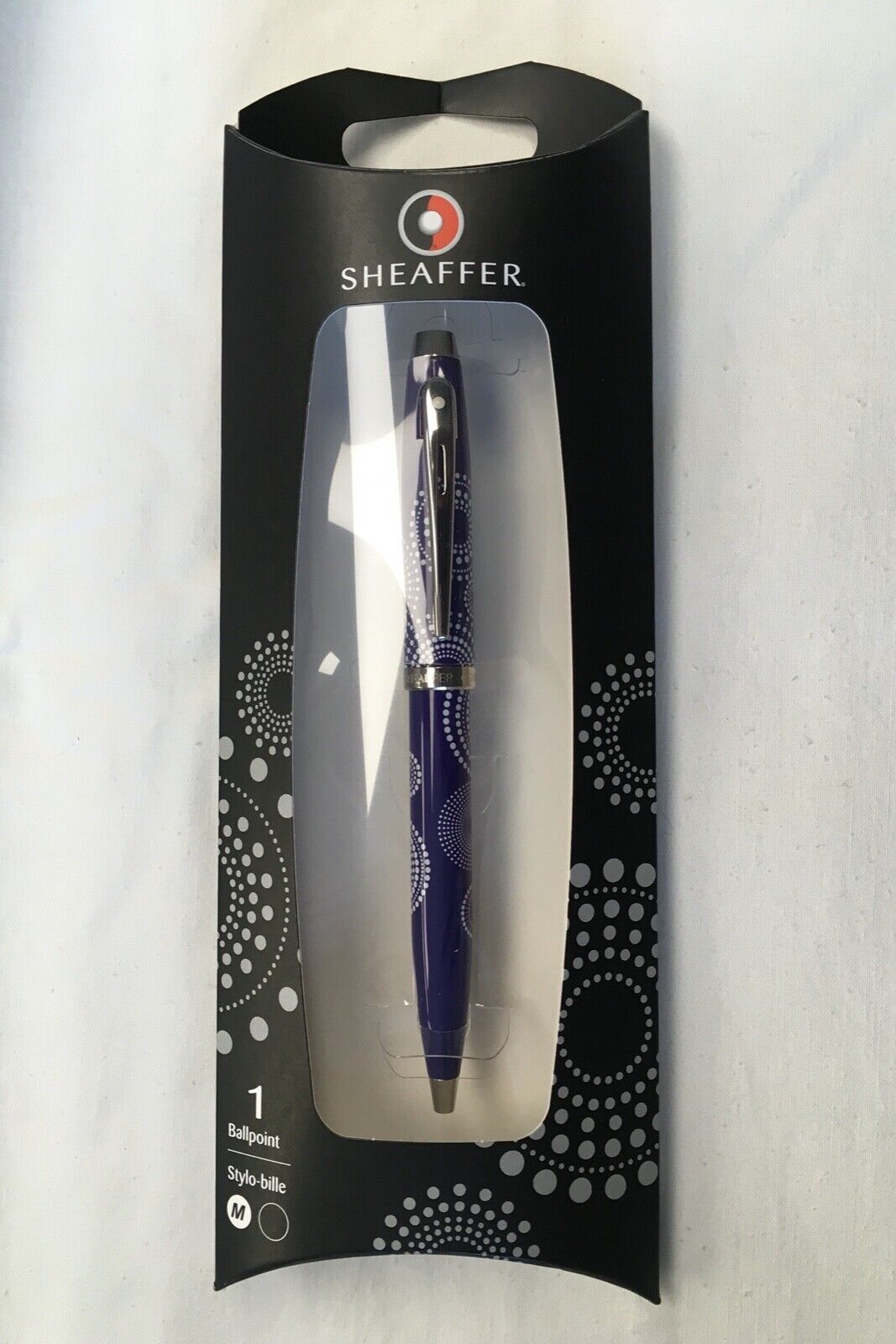 Sheaffer 100 Gloss Purple Pattern Ballpoint Pen 