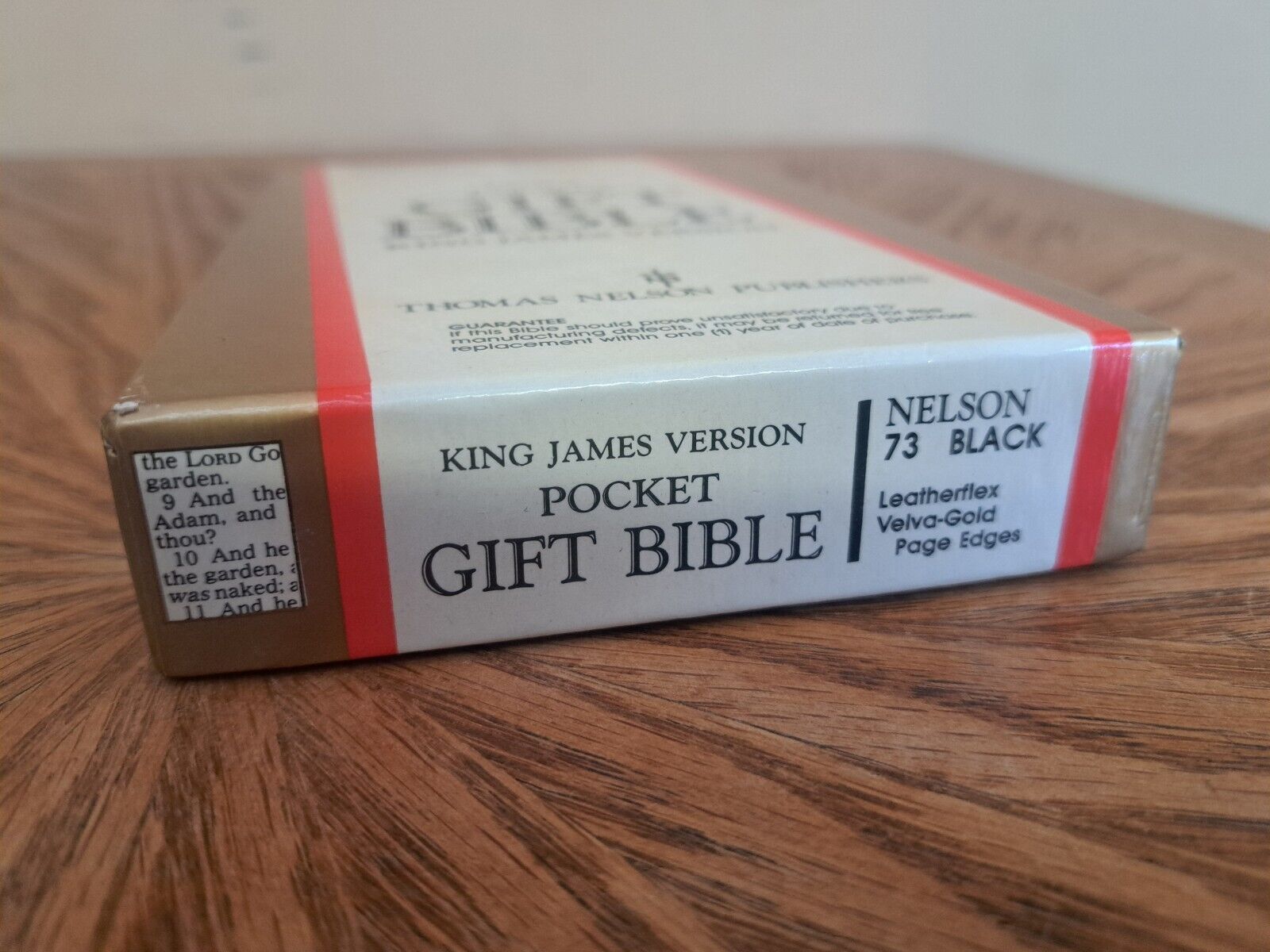 NEW OLD STOCK Nelson KJV Pocket Gift Bible #73 1970's