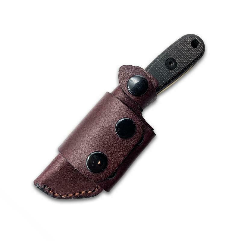 Custom Leather Scout Carry Sheath For Esee Izula Fixed Blade Knife