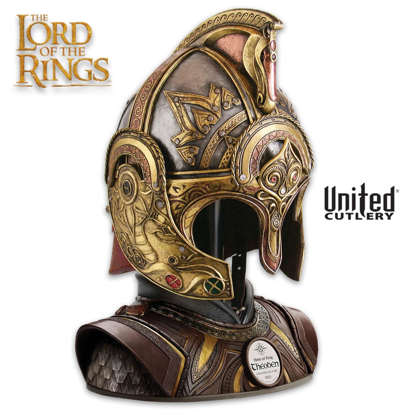 Helm Of King Theoden - LOTR of the Rings Replica Officially Licensed Collectible