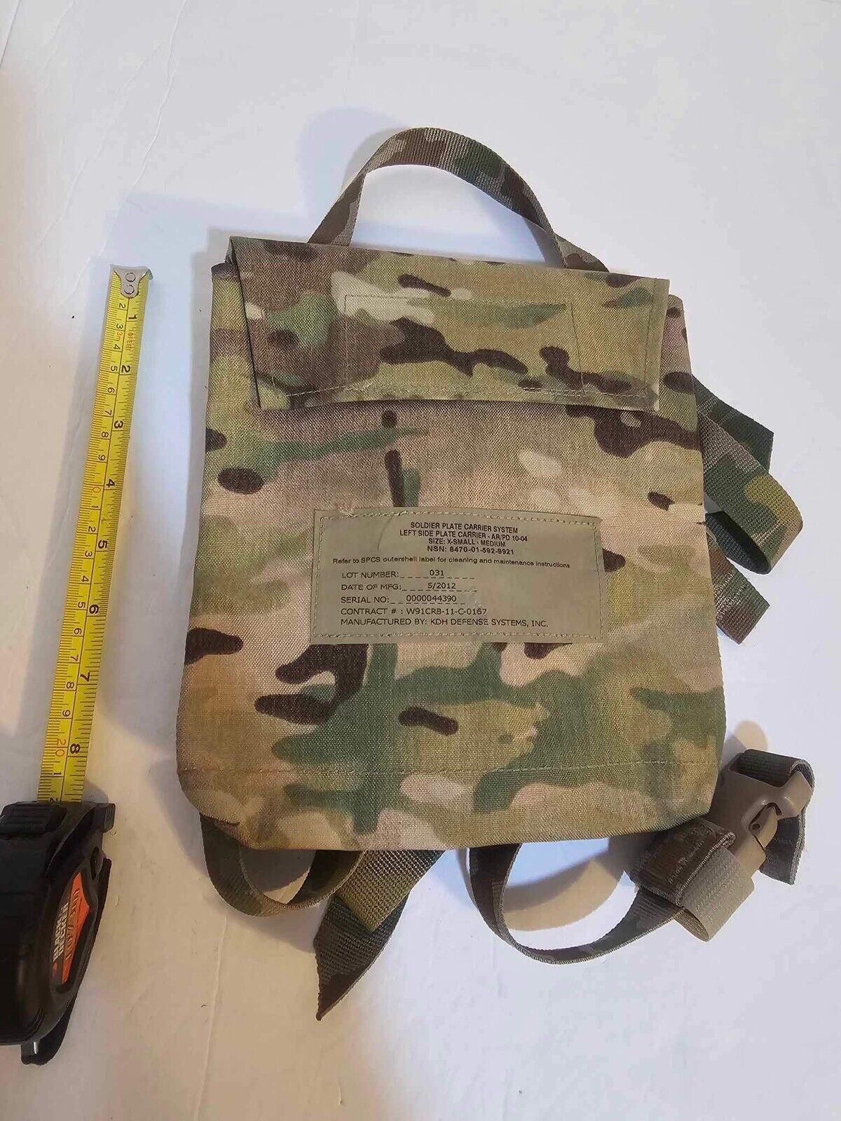 KDH X-Small/Medium Soldier Plate Carrier System SPCS Side Plate Carrier Pouch