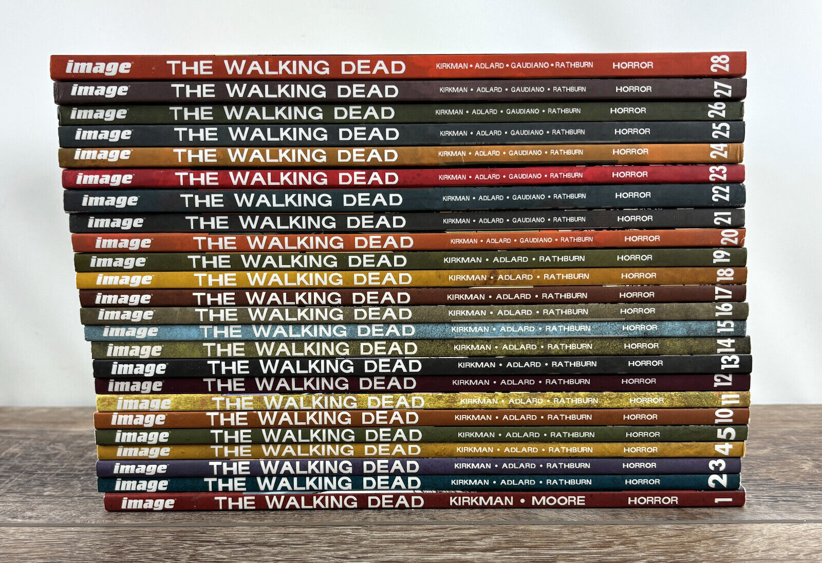 Lot (24) The Walking Dead Graphic Novels Volume 1-5 & 10-28 - Kirkman
