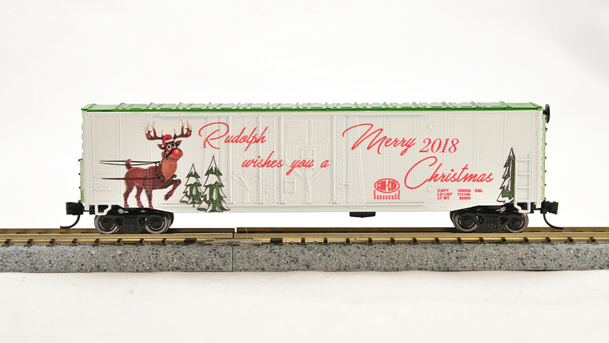 N Con-Cor 2018 Christmas car, Rudolph Reindeer, (RTR) (with/track)  (1-006094) 