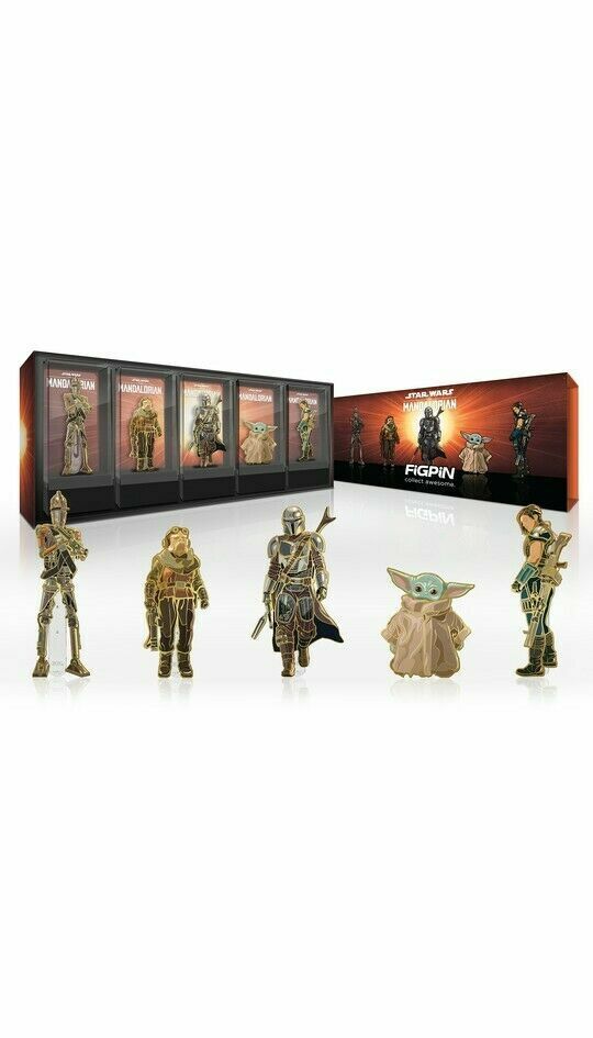 FiGPiN The Mandalorian Deluxe Box Set Of 5 Star Wars Limited IN HAND SOLD OUT