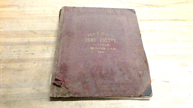 1888 Dunn County Wisconsin Plat Book Atlas Maps