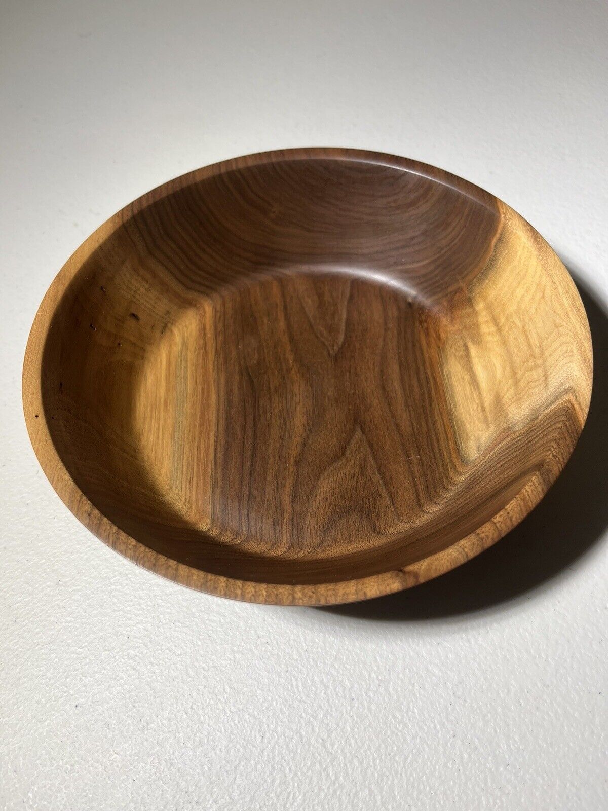 Handmade Black Walnut Bowl Made In Michigan Reclaimed Wood 7.25” NEW