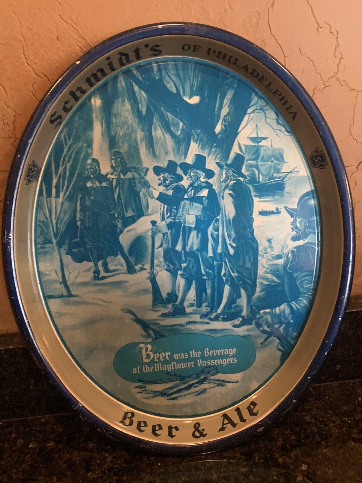 Vintage Schmidt\'s of Philadelphia STEEL Beer Tray. \