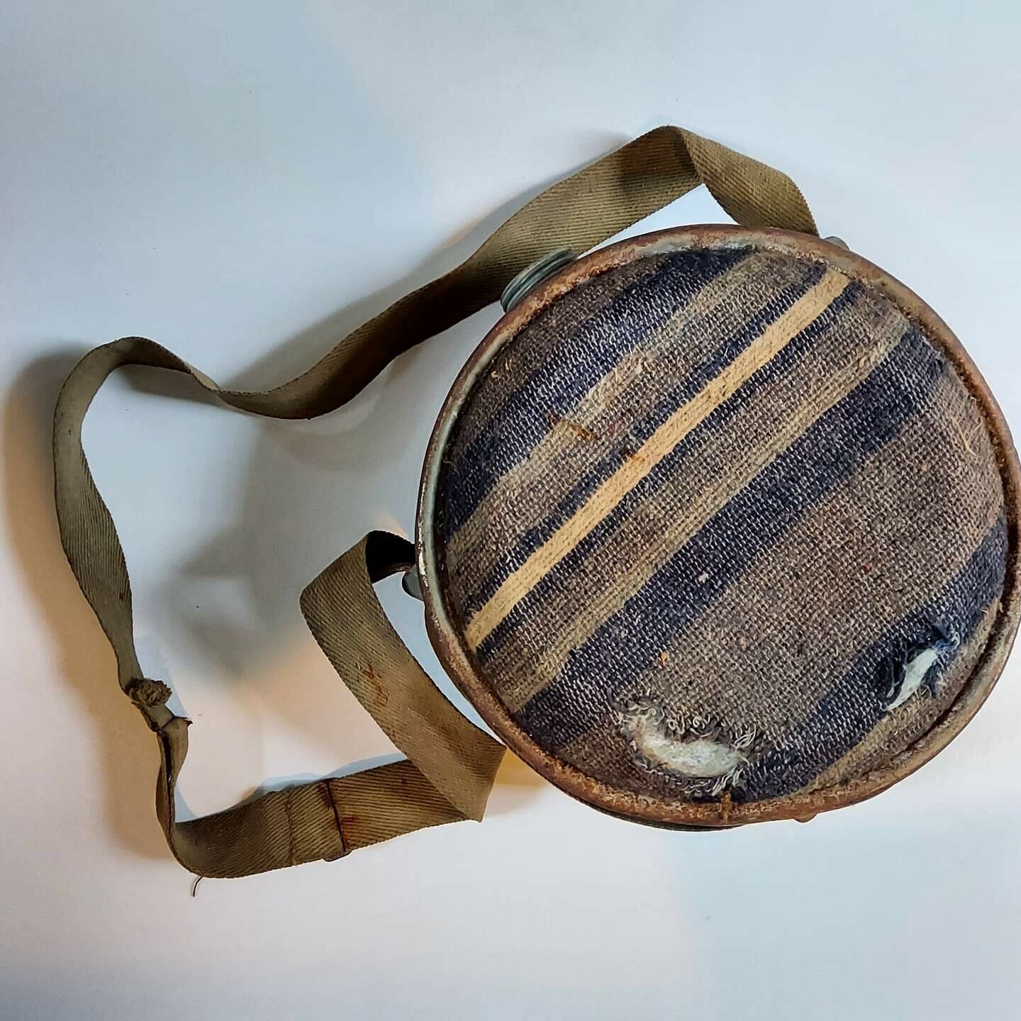 Vintage 1950s Boyco Original Cloth & Strap Covered Canteen (Missing Cap)