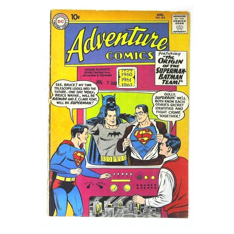 Adventure Comics (1938 series) #275 in Very Good condition. DC comics [y@