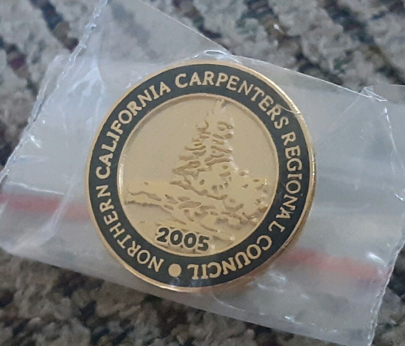 CARPENTERS Local 588 Northern California regional council Union 2005 lapel Pin
