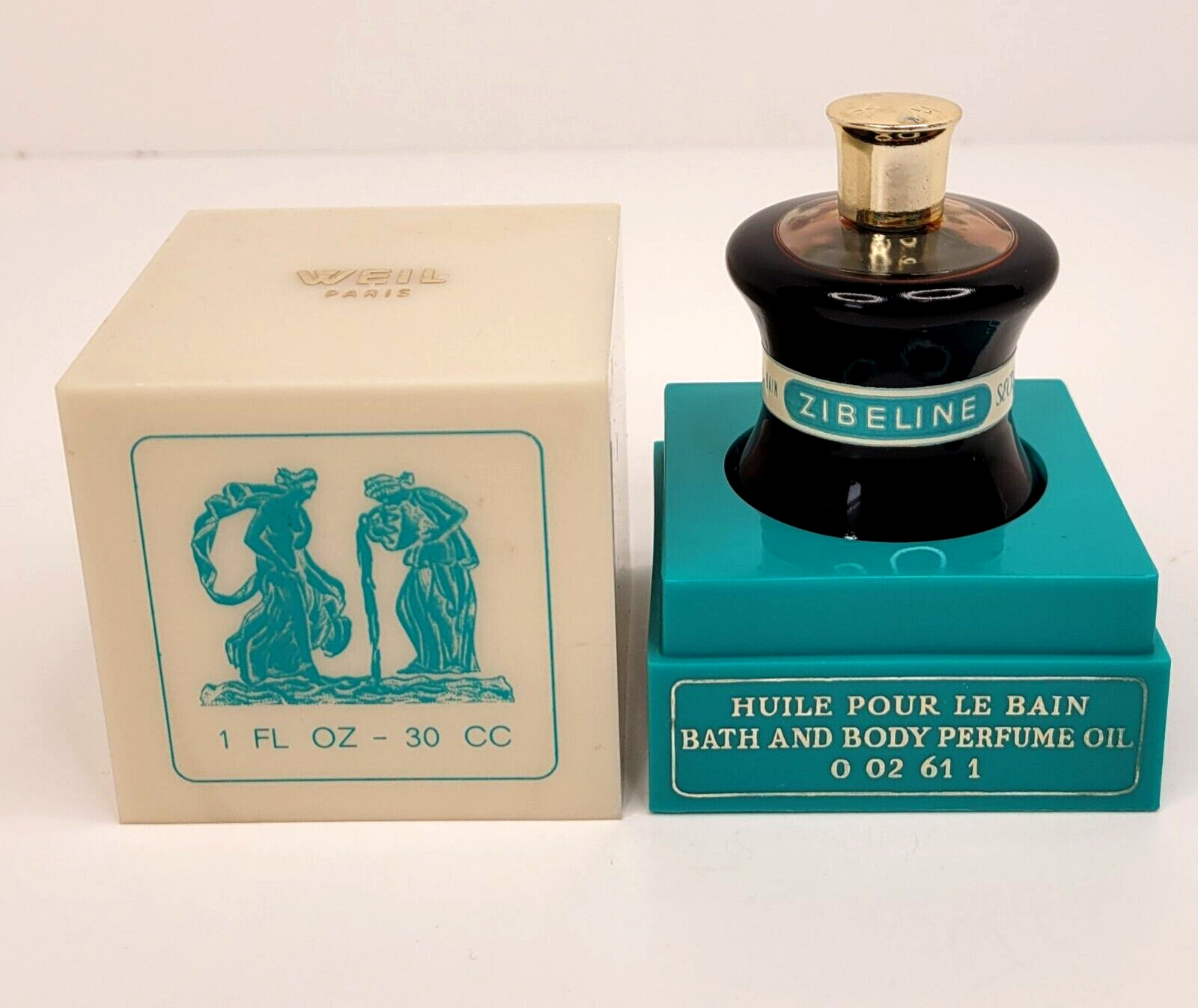 Vintage Weil Zibeline Secret de Venus Bath and Body Perfume Oil Paris 1 FL OZ