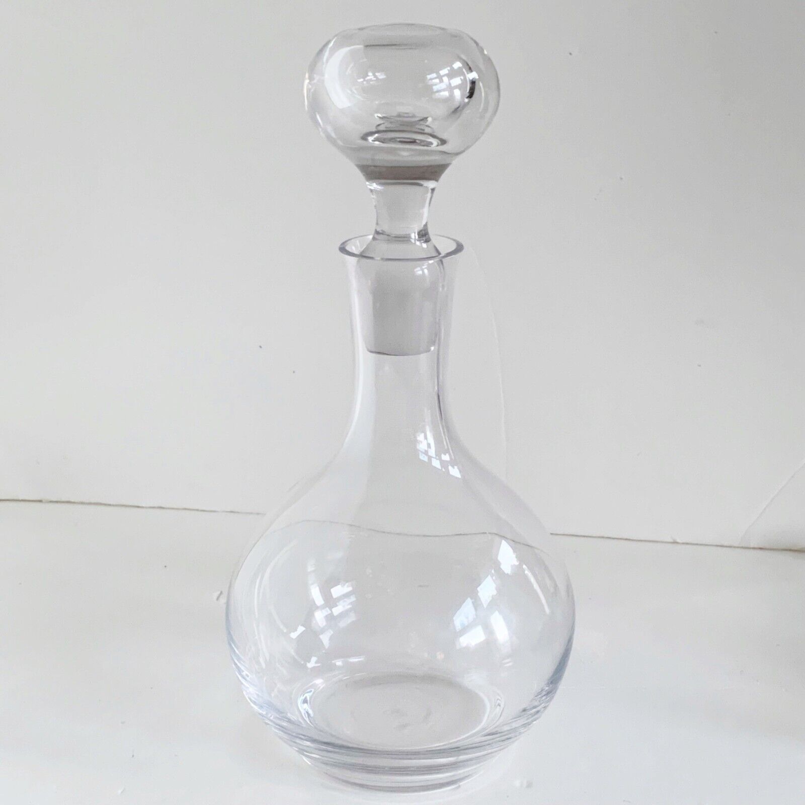 Bayel France Crystal Decanter with Stopper 11 3/4 inches Tall