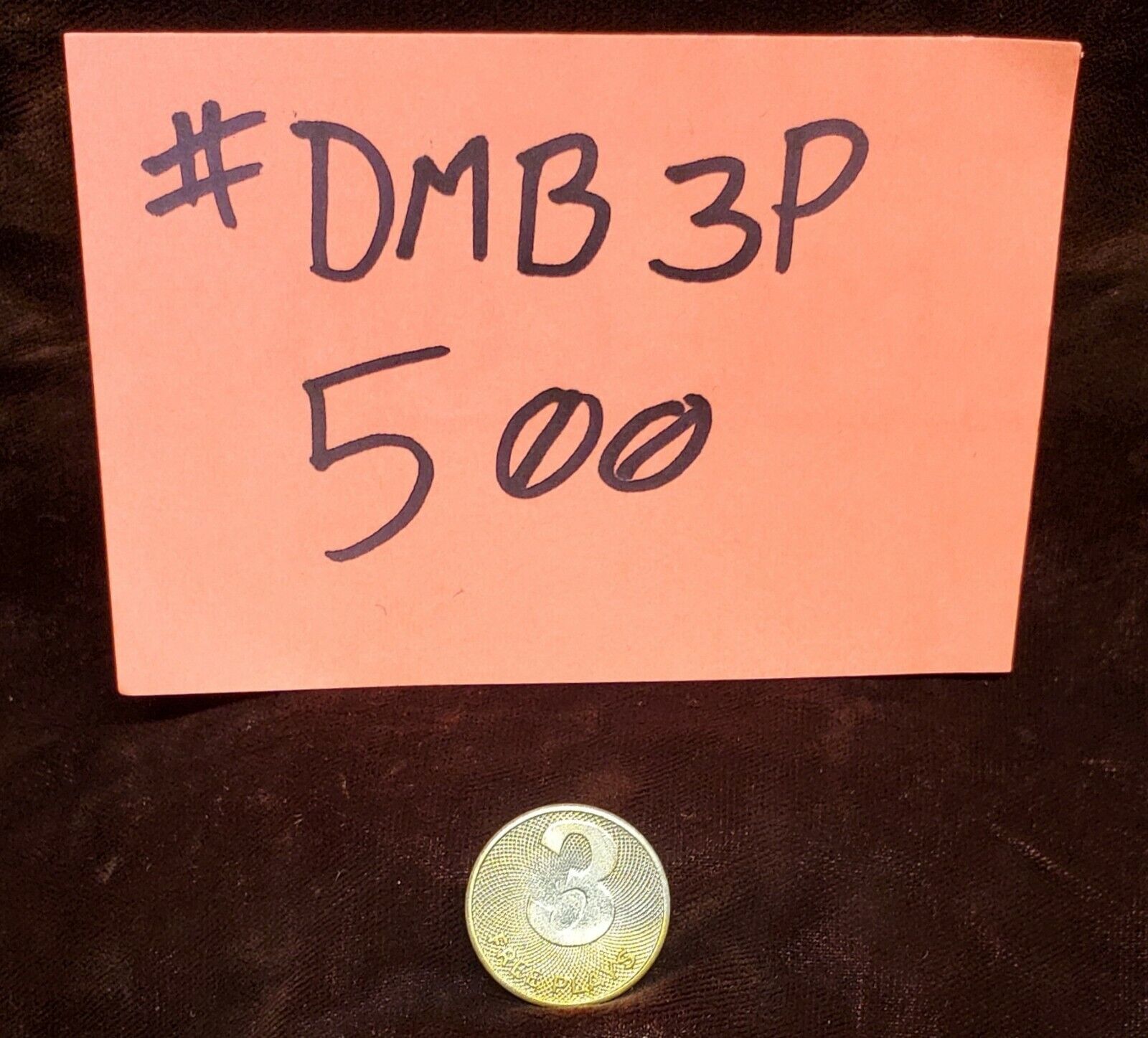 DAVAL MERCURY TOKEN ANTIQUE TRADE STIMULATOR / SLOT MACHINE #DMB3P-500
