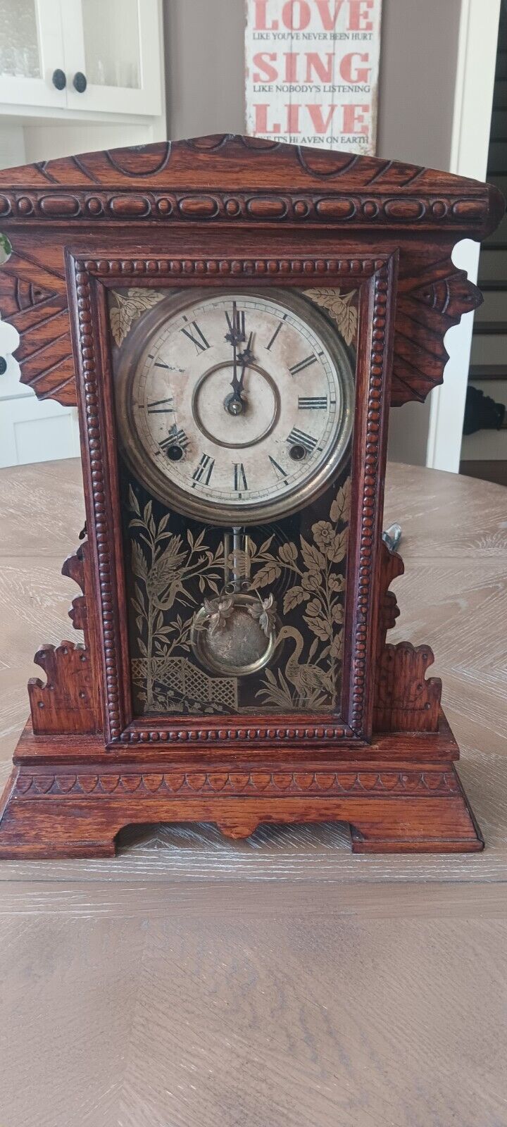 Rare Vintage Wm L Gilbert clock
