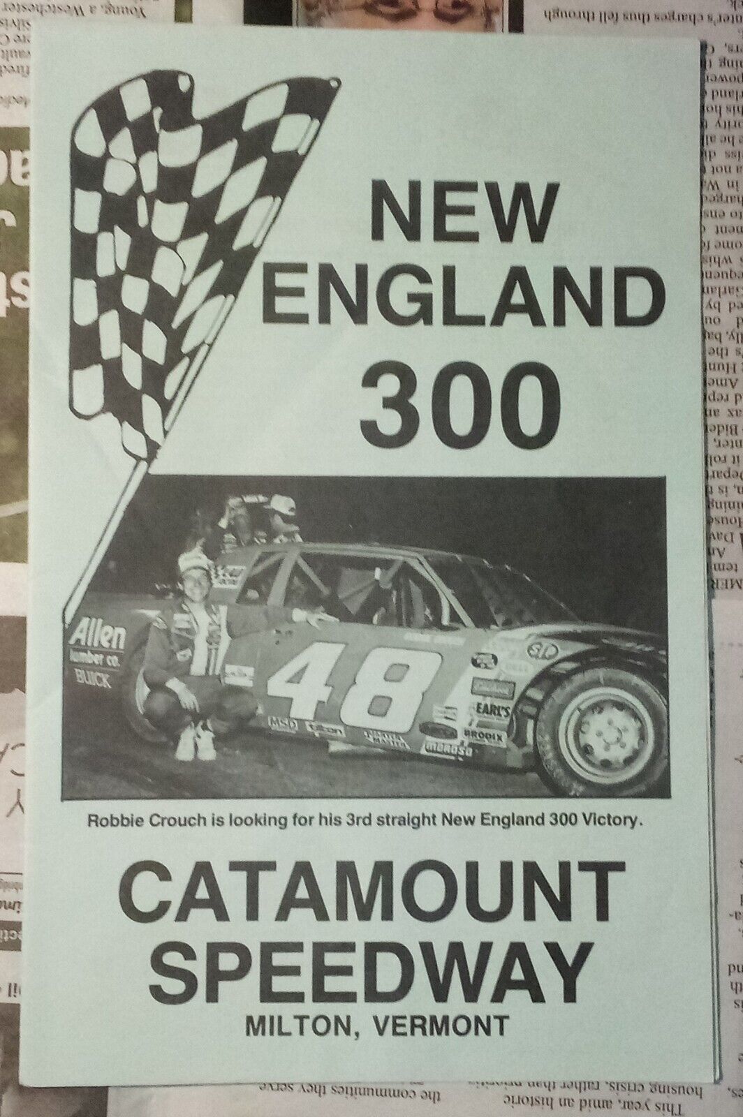 New England 300 Catamount Speedway Milton Vermont Coors Pepsi 1985