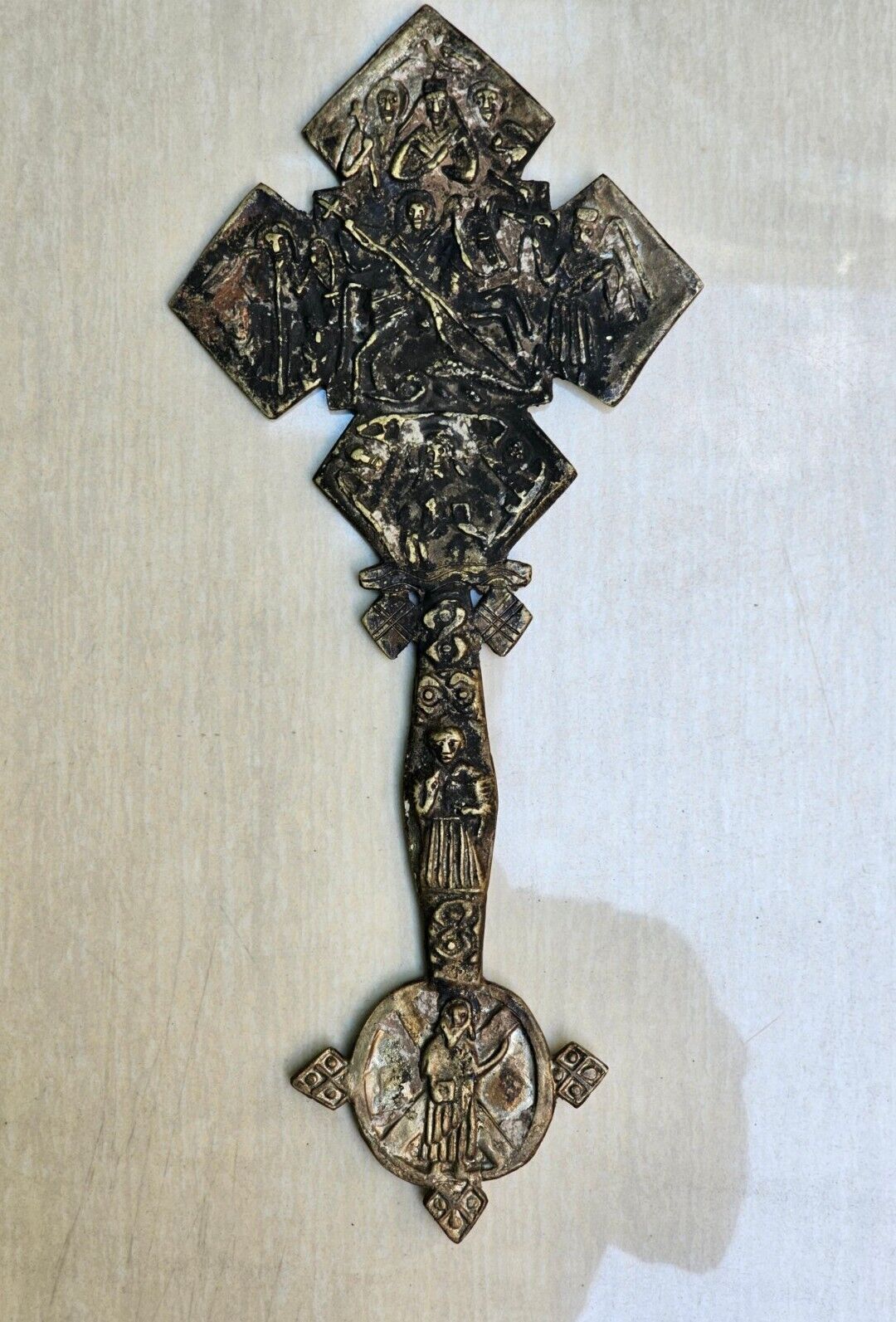 Antique Ethiopian Orthodox Coptic Hand Cross Cross Jesus African