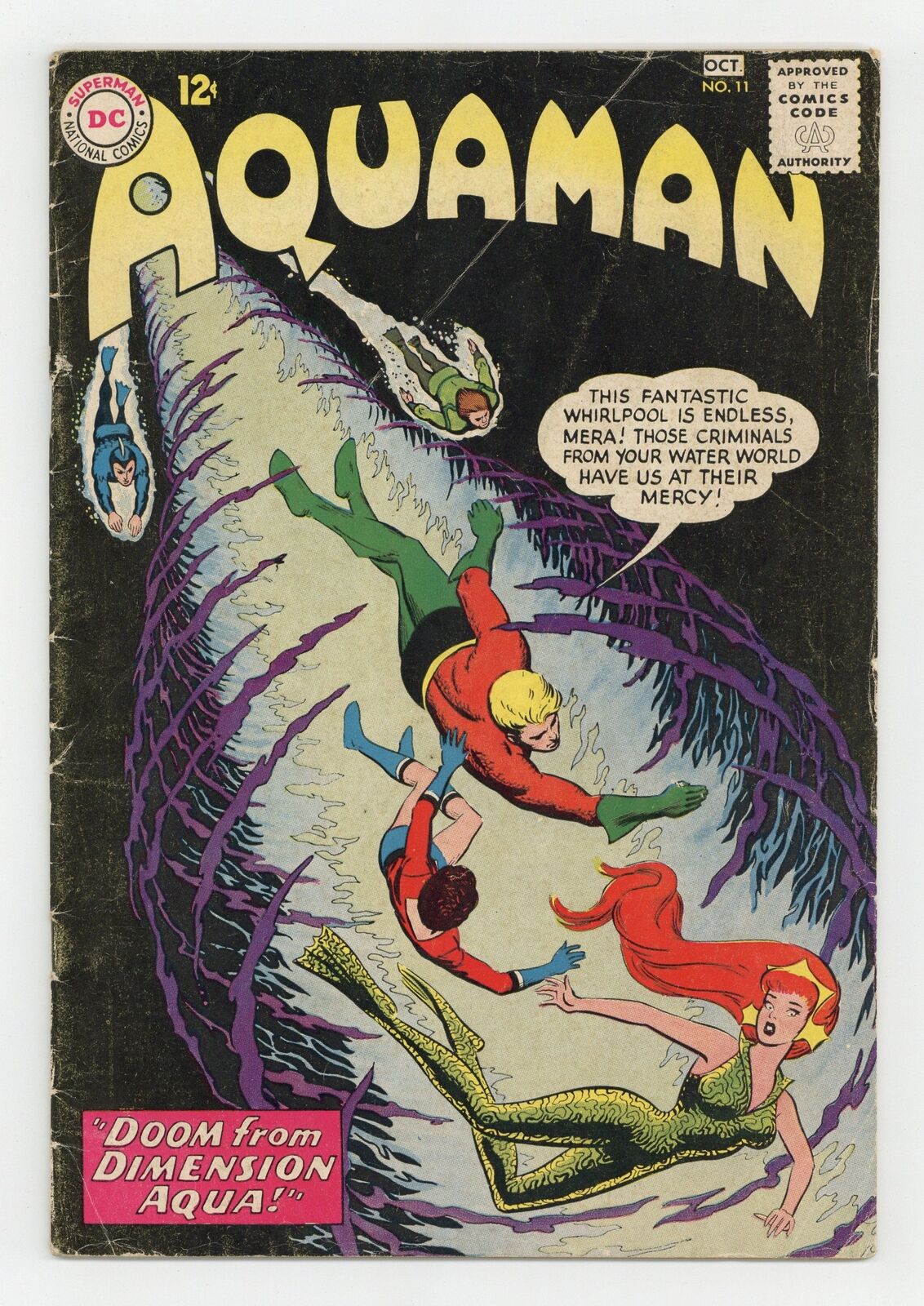 Aquaman #11 GD+ 2.5 1963 1st app. Mera