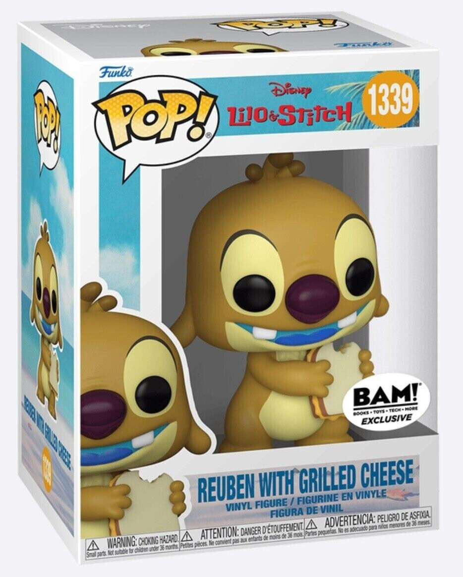 Funko Pop Disney Lilo & Stitch REUBEN WITH GRILL CHEESE Bam Exclusive 1339 NEW