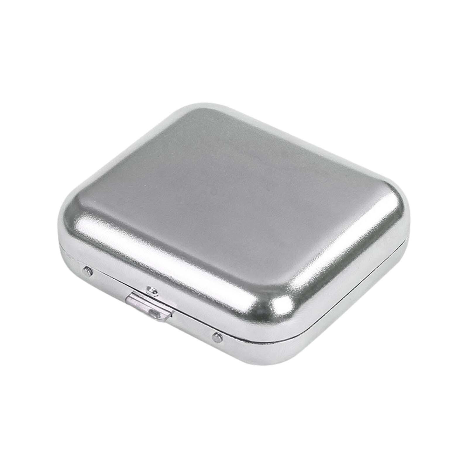 Miniature Stainless Steel Pocket Ashtray Or Snap Travel Cigarette Case With Lid
