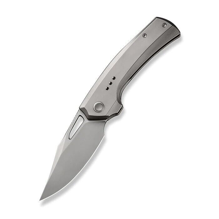 WE KNIFE Nefaris 22040D-2 FrameLock Bead Blasted Titanium CPM-20CV Pocket Knives