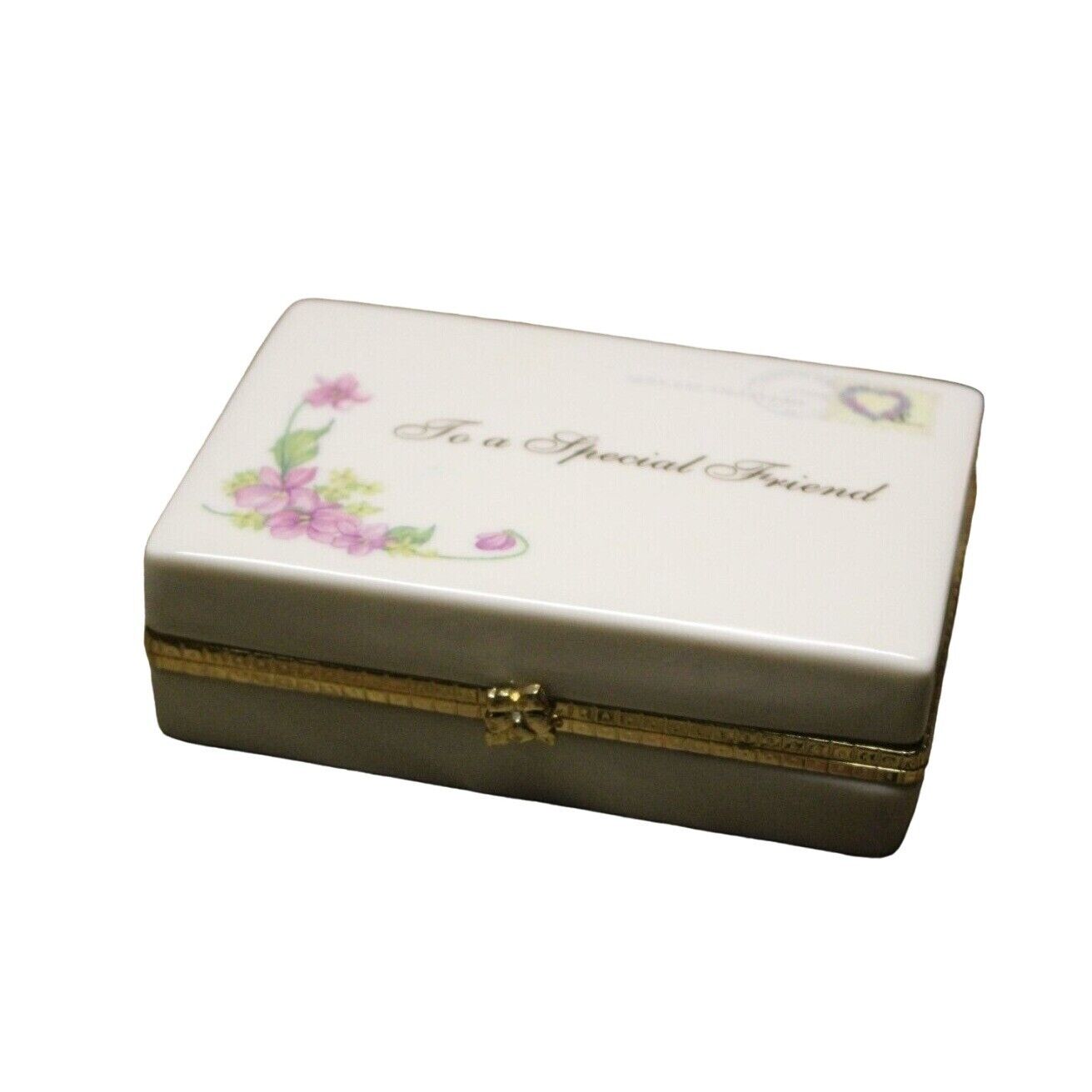 Heirloom Porcelain Music Box 2005 Ardleigh Elliott - “To a Special Friend”