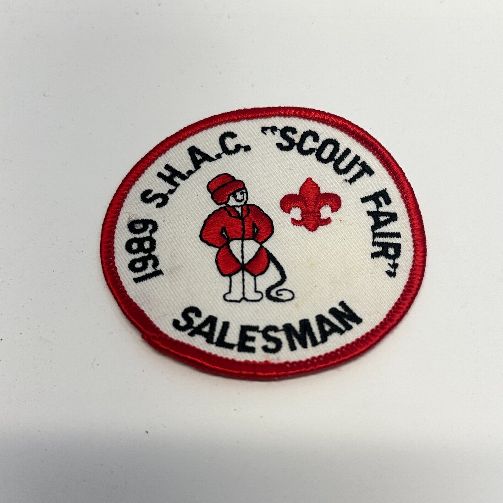 Vintage 1989 SHAC Scout Fair Salesman Twill Boy Scouts America BSA Camp Patch