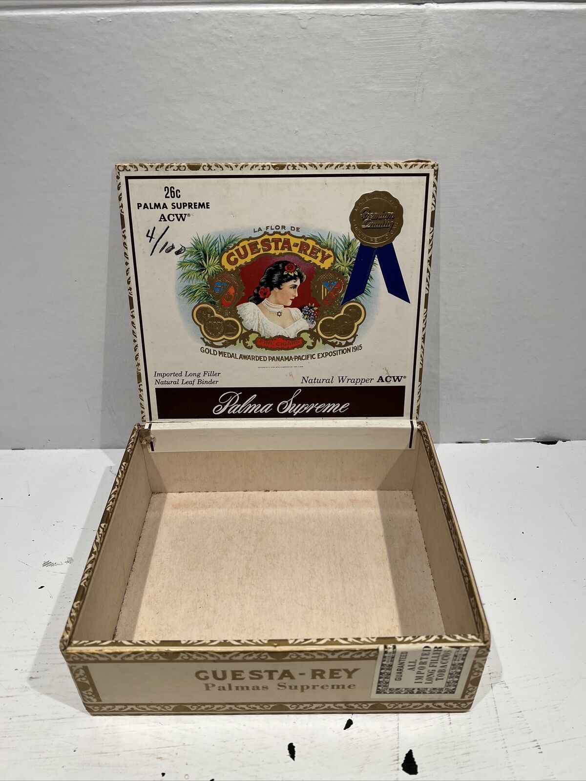 Cuesta Rey Cigar Box Imperial Corona Tampa Florida Vintage